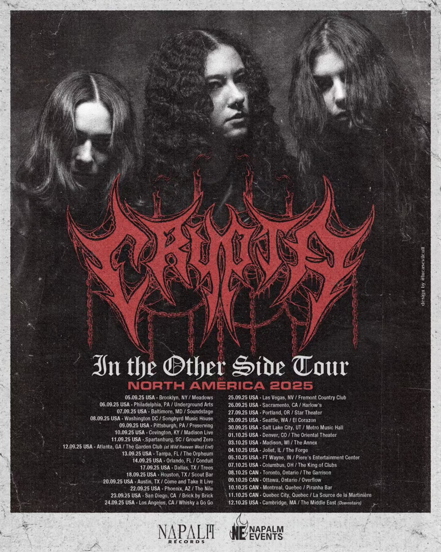 Crypta In the Other Side Tour Poster 2025